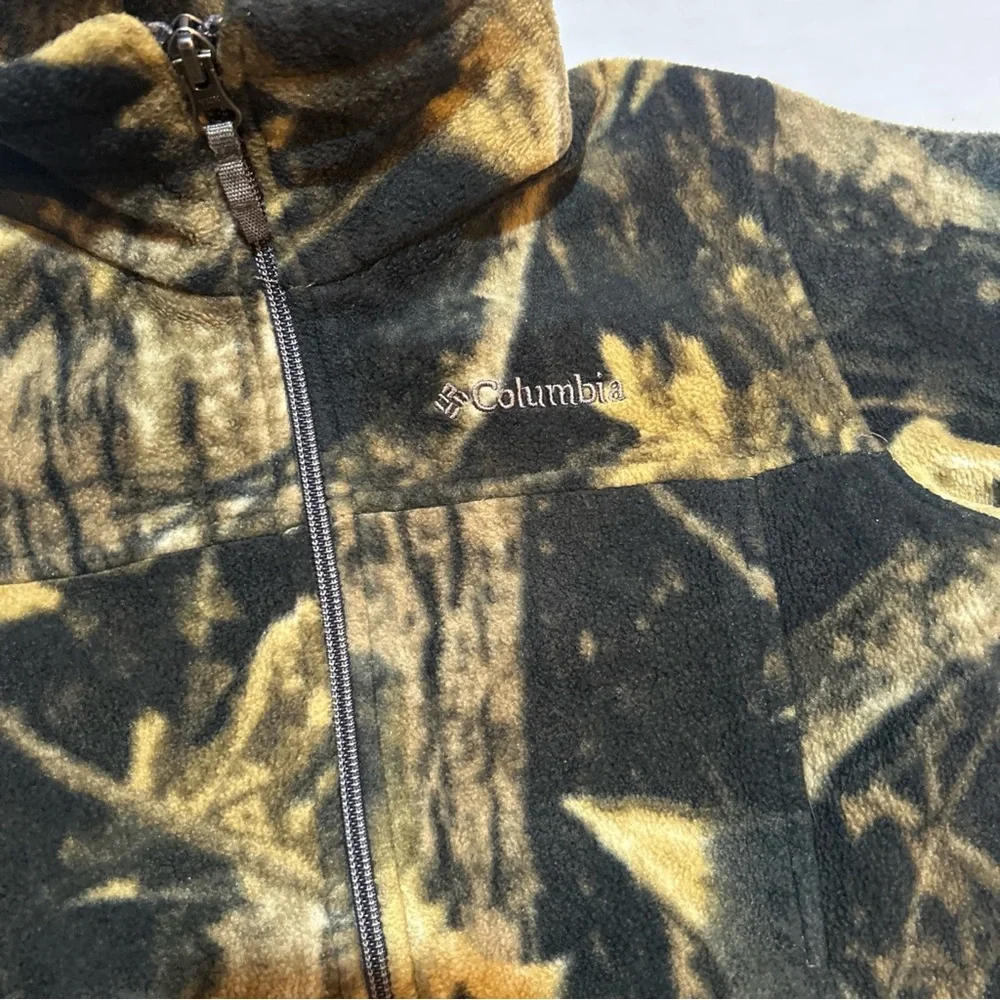 Columbia‎ Boys' Zing III Printed Fleece Jacket Timberwolf camouflage Sz 8